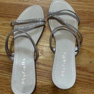 NWOT Mariella Rose Gold Sandals 7.5